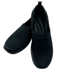 Crocs Duet Busy Day Satya Women Slip On Black Comfort Shoe-Size 9 Fits like 8.5